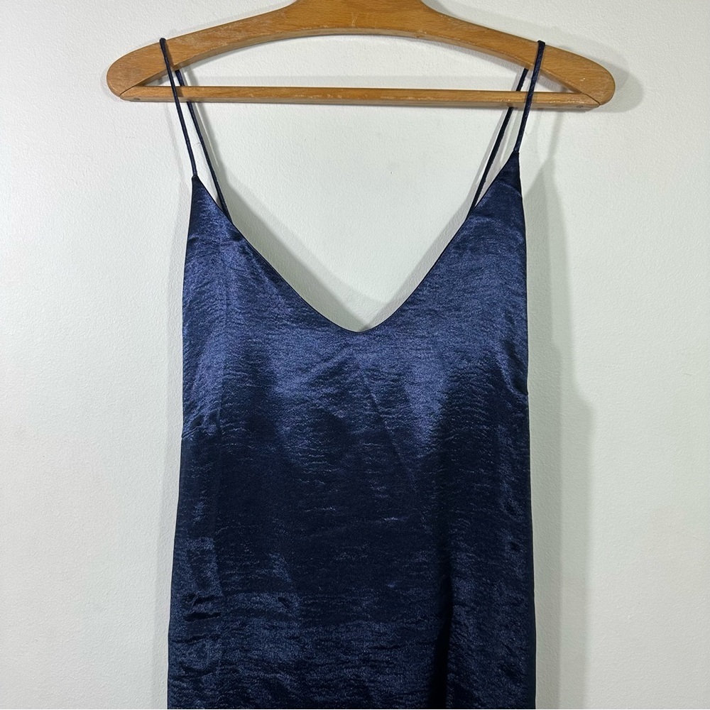NWT Lumiere Shimmer Cami Navy Blue Dress - Picture 3 of 10